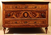 Italian chest of drawers; by Giuseppe Maggiolini; 1790s; Antique Furniture & Wooden Sculpture Museum (Milan, Italy)