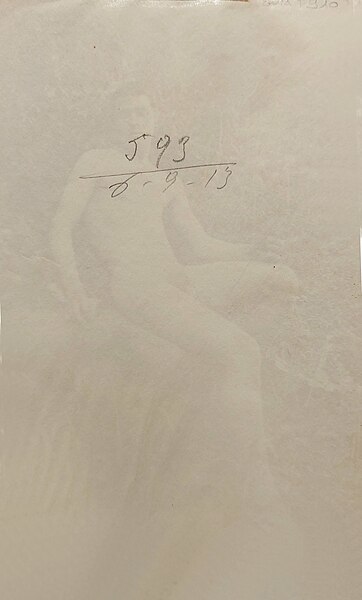 File:Gloeden, Wilhelm von (1856-1931) - n. 0593 verso - Fondazione Alinari. Datato 6-9-13.jpg
