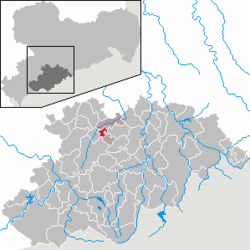 Kart over Gornsdorf