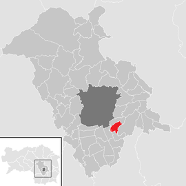 Poloha obce Grambach v okrese Graz-okolie (klikacia mapa)