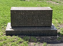 McCutcheon's grave at Graceland Cemetery