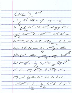 Shorthand abbreviated symbolic writing method