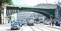 Die längste Bogenbrücke der Stadtbahn führt über die Döblinger Hauptstraße