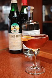 A hanky panky with ingredients Hanky Panky Cocktail.jpg