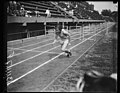 Helen Stephens in action, Washington, D.C., Sept. 12. Photo shows Helen Stephens, the Olympic champion in action. The 18 year old champ tried to break the record for the 200 meter record LCCN2016878464.jpg
