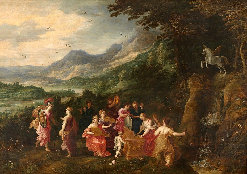 File:Hendrick van Balen the Elder, Joos de Momper, Jan Brueghel the Elder - Minerva visits the Muses - early 17th-century.jpg