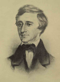 Henry David Thoreau scholar and public speaker by Samuel Worcester Rowse 1854.png