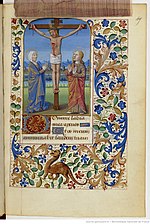 Miniatuur voor Bestand:Heures à l'usage de Tours (BnF Ms Lat. 1202 047r) Crucifixion.jpg