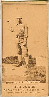 In 1891, Hugh Duffy played RF, and led the league in RBIs. HughduffyGC.jpg