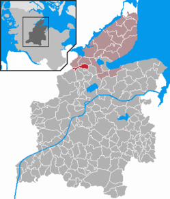 Poziția Hummelfeld pe harta districtului Rendsburg-Eckernförde