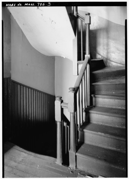 File:INTERIOR, SEARS' BLOCK, SECOND FLOOR STAIRCASE LANDING - Sears' Block, 72 Cornhill Street, Boston, Suffolk County, MA HABS MASS,13-BOST,120-3.tif