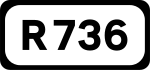 R736 Straßenschild}}