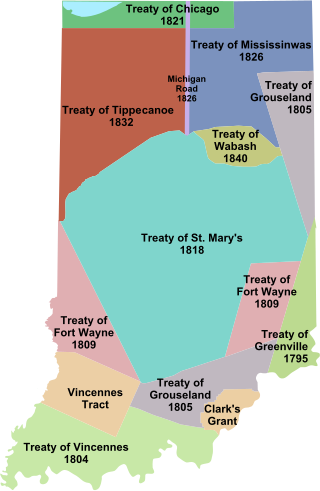 <span class="mw-page-title-main">Indian removals in Indiana</span> Removal of native tribes from Indiana