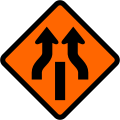 Indonesian Road Sign (Temporary) 3f.svg