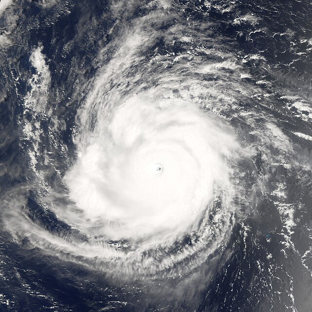 Hurricane Ioke near its peak