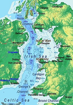 Irländska Sjön: Geografi, Historia, Namn