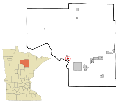 Location of the city of Zemple within Itasca County, Minnesota