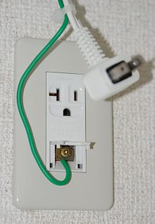 This outlet has a terminal for grounding an air conditioning unit. Japanese air conditioner electrical outlet.jpg
