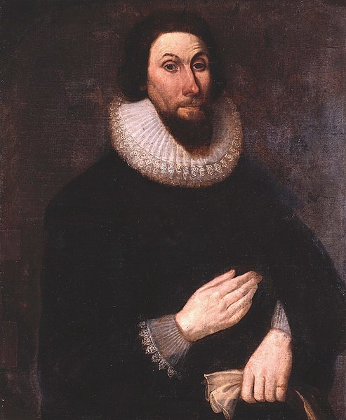 John Winthrop, who led the first large wave of colonists from England in 1630 and served as governor for 12 of the colony's first 20 years