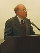John Edward McLaughlin speaking on May 28, 2004.jpg