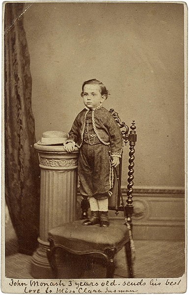 File:John Monash 3 years old (1868) - Davies & Co., Photographers, Melbourne (12199143986).jpg