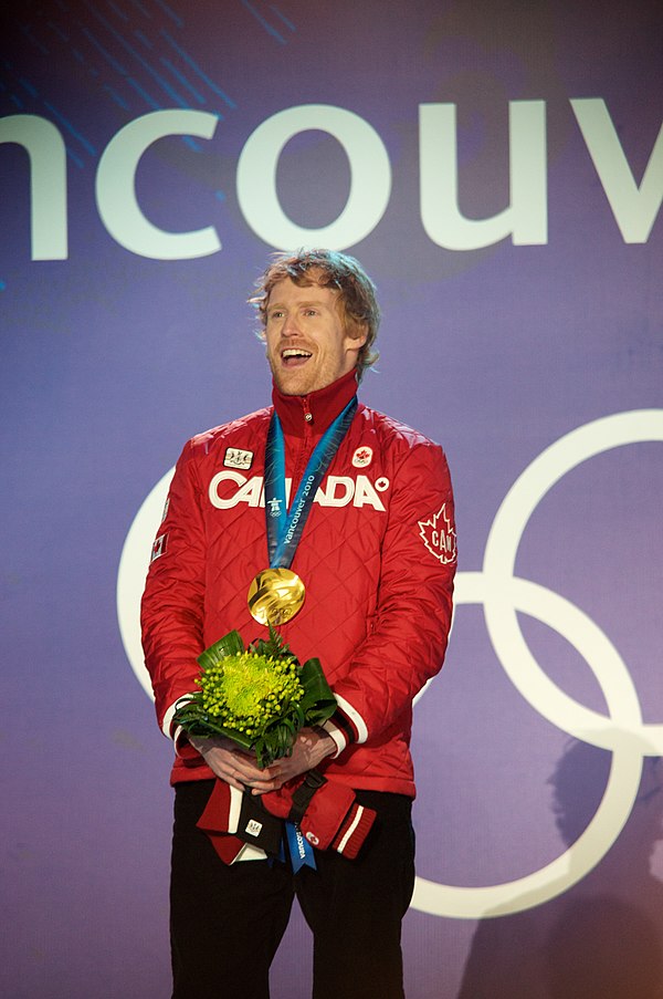 2010 Winter Olympic men's skeleton champion Jon Montgomery of Canada was one of the first skeleton racers to test the Sliding Centre track.