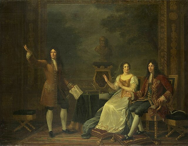 "Racine Reading Athalie Before Louis XIV and Madame de Maintenon", painting by Julie Philipault.