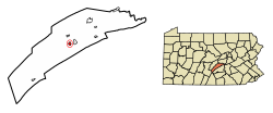 Location of Port Royal in Juniata County, Pennsylvania.