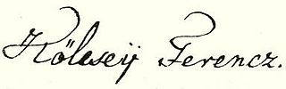 signature de Ferenc Kölcsey