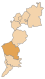 Umístění okresu Oberwart v Burgenlandu