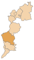 Ubicación del distrito político de Oberwart