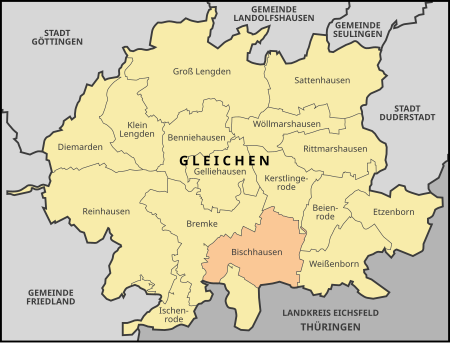 Karte Gleichen Bischhausen