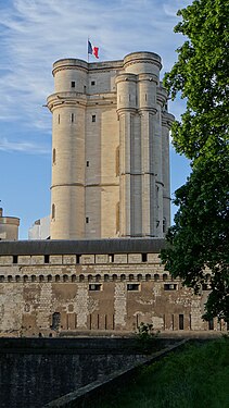 Keep of the castle of Vincennes, France