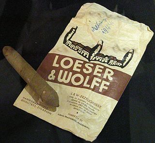 <span class="mw-page-title-main">Loeser & Wolff</span> German tobacco company