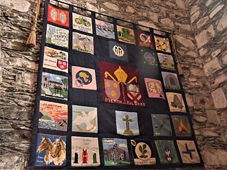 Wall hanging depicting the parishes of the United Dioceses Kildare diocese.jpg