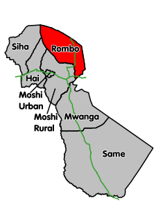 Rombo District District in Kilimanjaro Region, Tanzania