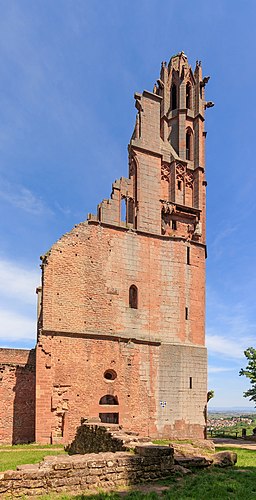 South tower, Limburg Abbey, Bad Dürkheim, Rhineland-Palatinate, Germany