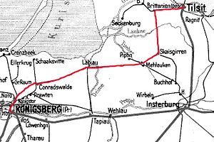 Route map 1938