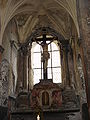 Altar im Sedlec Ossarium