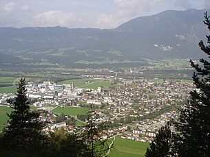 Vista do sul de Kundl