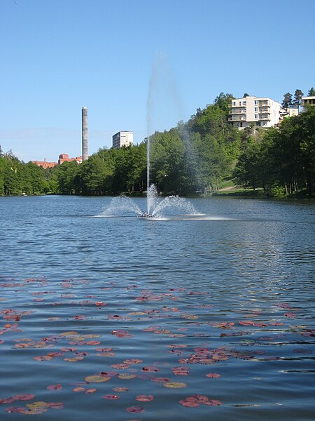 Lötsjön, a lake in the middle of Sundbyberg