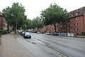 Lübeck, Ratzeburger Allee, Bebauung im September 2014