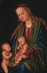 Madonna and Child and little John