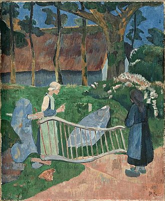 Paul Sérusier, The flower barrier (1889)
