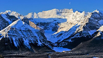 Lake Louise and Chateau from Ski Louise