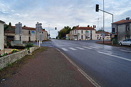 Vue photographique du carrefour des Quatre-Chemins-de-l’Oie, à Sainte-Florence