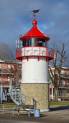 Leuchtturm im Hafen von Lauterbach, 2021