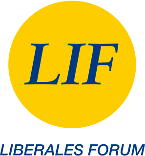The Liberal Forum was a liberal political party in Austria. The party was active from February 1993 to January 2014, when the party merged into NEOS – The New Austria. The party was a member of the Liberal International and the Alliance of Liberals and Democrats for Europe Party.