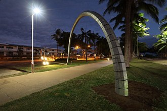 Light Falls, Reconfigured Light Pole, The Strand, Townsville, Australia, 2017 Light Falls.jpg