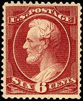 Issue of 1882 Lincoln2 1882-6c.jpg